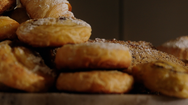 Assorted pastries and baked goods at Ariel House Dublin