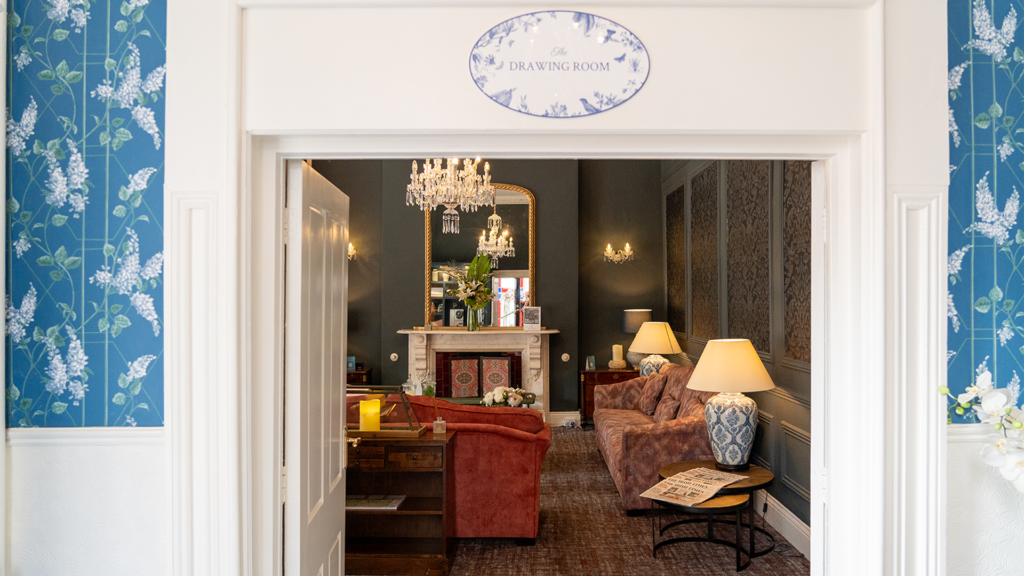 Entrance to the Drawing Room at Ariel House.